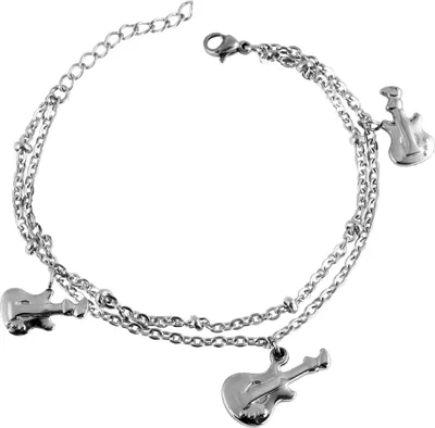 Produktbild von Akzent Kettenarmband aus Edelstahl in silberfarbig