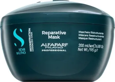 Produktbild von Alfaparf Milano Semi Di Lino Reconstruction Reparative Mask pflegende Haarmaske für trockenes und geschädigtes Haar 200 ml