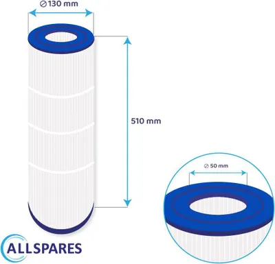 Produktbild von AllSpares Spa Wasserfilter SC733 / 40751 / C-4975 Wasserfilter für Spa / Whirlpool