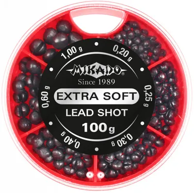 Produktbild von 100g sehr weiches Bleischrot Softblei Klemmblei 0,20g bis 1,0g