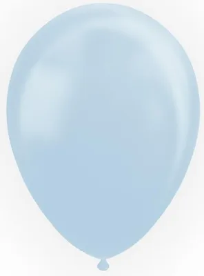 Produktbild von 25 Luftballons in Hellblau mit Perlmutt Glanz 30cm