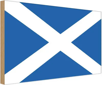Produktbild von vianmo Holzschild 12x18 cm Schottlands Scotland Flagge Fahne Wappen