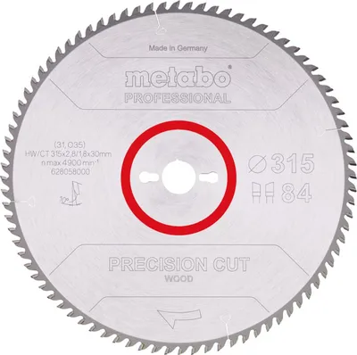 Obrázek produktu pro Metabo PrecisionCutProf 315x30, 84 WZ 10°, 628058000