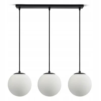 Zdjęcie produktu dla Lampa Sufitowa Wisząca Żyrandol Full Globe Glass 561-BZ3 G9 Białe kule LED