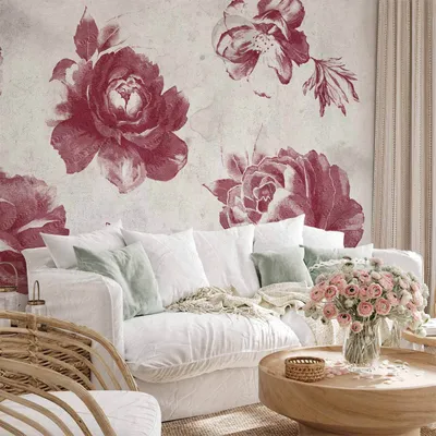 Produktbild von Selbstklebende Folie Fototapete - Garden of Memories - Third Variant 196x140 cm Blumen b-A-0898-a-d