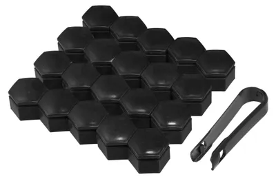 Immagine prodotto di Solidchoice - Set di 20 coprimozzo neri per auto