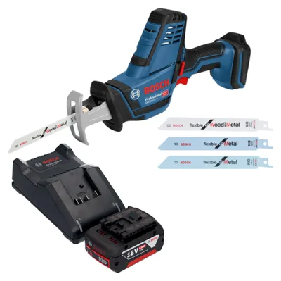 Zdjęcie produktu dla Akumulatorowa pilarka szablasta Bosch GSA 18V-LI C Professional 18 V + 1x akumulator 5,0 Ah + ładowarka