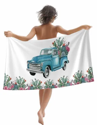 Image de Serviette de bain en microfibre douce, idéale pour la plage et les voyages