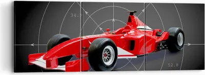 Produktbild von Bild auf Leinwand - Leinwandbild - Formel F1 Auto Geschwindigkeit - 90x30cm - Wand Bild - Wanddeko - Leinwanddruck - Bilder - Kunstdruck - Wanddekoration - Leinwand bilder - Wandkunst - CA90x30-2255