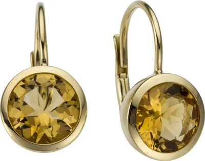 Produktbild von Ohrhänger 585 Gold Gelbgold 2 Citrine orange