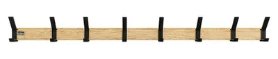 Produktbild von HOME DELUXE Garderobenleiste STRIPE inkl. Haken, Magnete und Bilderregal - 8 x Haken | Wandgarderobe, Hakenleiste