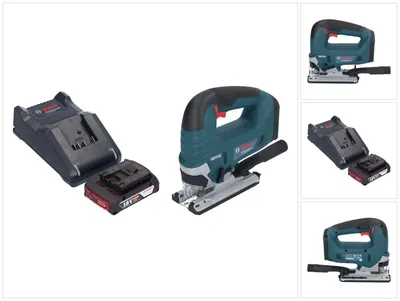 Image de Bosch GST 18V-125 B Professional Scie sauteuse sans fil 18 V 125 mm Brushless + 1x batterie 2,0 Ah + chargeur