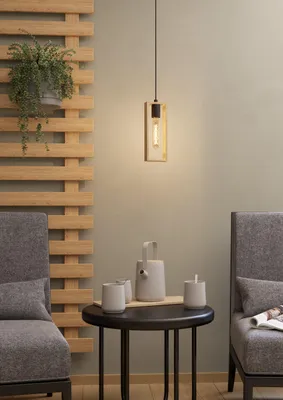 Produktbild von LITTLETON Hängeleuchte Hängelampe Pendellampe Pendelleuchte - L11 x B10 x H110 cm - schwarz - 1X40W exkl. - IP20