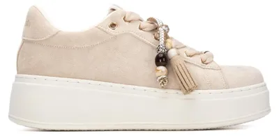 Image de REFRESH - Baskets de sport pour femmes, couleur beige - Chaussures confortables et polyvalentes - Cas