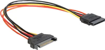 Image de DELOCK Stromcable SATA 15Pin -> SATA 15Pin St/Bu 0.30m