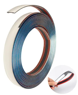 Obrázok produktu pre Chromovaná lišta do auta, samolepiaca, 10 mm x 5 m, univerzálna, PVC