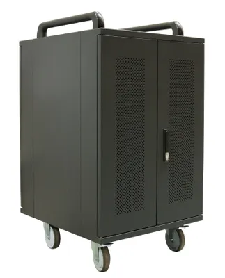 Zdjęcie produktu dla Avtek International Avtek Charging Cart 20, Przenośna szafa do zarządzania urządzeniami, Czarny, Laptop, 39,6 cm (15.6"), Prąd przemienny, Klucz