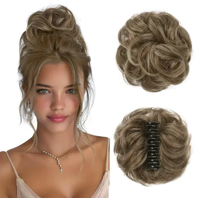 Immagine prodotto di Riccioli per capelli da donna con fermaglio