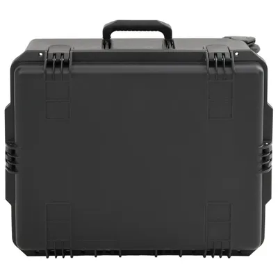 Image de vidaXL Valise pour voyage en avion Portable Noir 62,5x49,5x37 cm PP