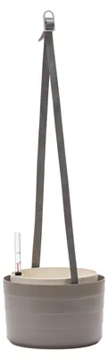 Obrázek produktu pro PLASTIA s.r.o. Samozavlažovací závěsný květináč (žardina) Berberis 30 cm, taupe a slonová kost