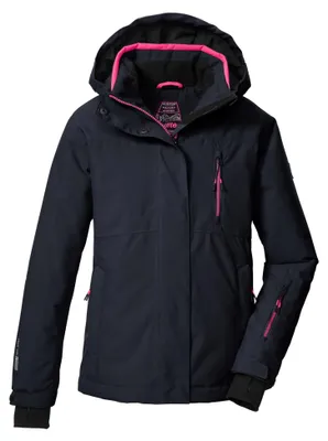 Zdjęcie produktu dla Kurtka narciarska/funkcyjna dla dziewczynek marki killtec, z kapturem i mankietami przeciwśniegowymi, model KSW 205 GRLS, rozmiar S