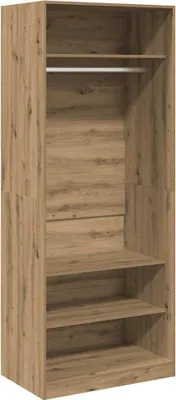 Immagine prodotto di vidaXL Armadio rovere artigianale 80x50x200 cm materiale a base di legno