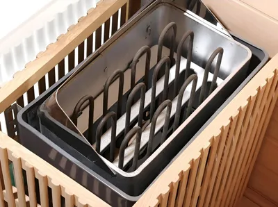 Produktbild von Holzsauna für zu Hause: Trocken- und Dampfsauna für 1 Person -Sauna