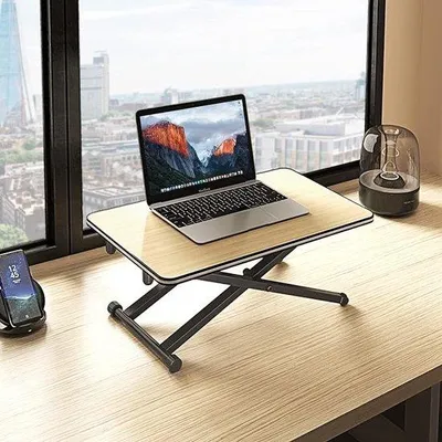 Productafbeelding van Laptoptafel, in hoogte verstelbaar - metalen frame, 40D x 65B x 40H cm