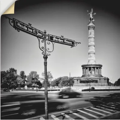 Produktbild von ARTland Wandbild, selbstklebend Berlin Siegessäule III Größe: 70x70 cm