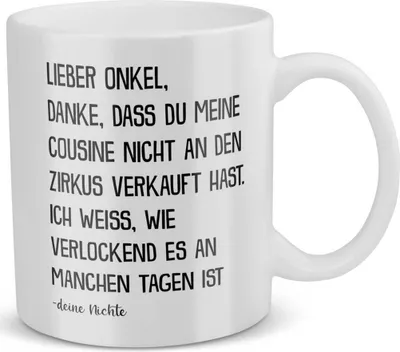Produktbild von 22Feels Bester Onkel Geschenk von Nichte Männer Geburtstag Tasse Weihnachten Kaffeetasse Kaffeetasse Herrentag Haferl Geschenkidee