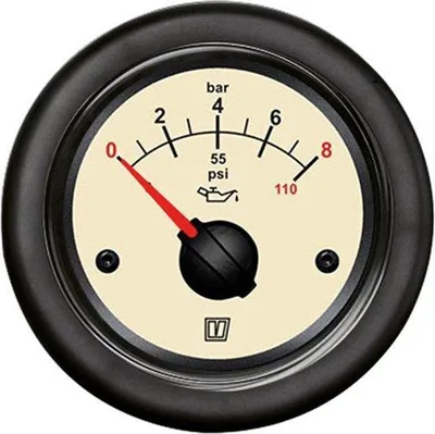 Obrázok produktu pre VETUS OILN béžový tlakomer oleja 12/24 V