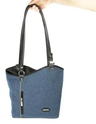 Produktbild von Haberland Lenkertasche Melanie blau - flexible Lenkertasche & Rucksack für Al....