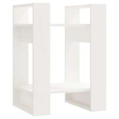 Produktbild von vidaXL Bücherregal/Raumteiler Weiß 41x35x57 cm Massivholz Kiefer
