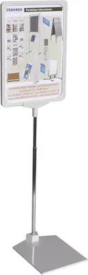 Produktbild von Franken PSM A4 12, Schilderhalter, A4, Metall, Kunststoff, Grau, Horizontal, 32 cm