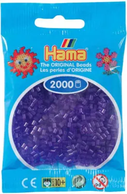 Produktbild von HAMA 501-24 Mini Perlen im Beutel - Transparent lila