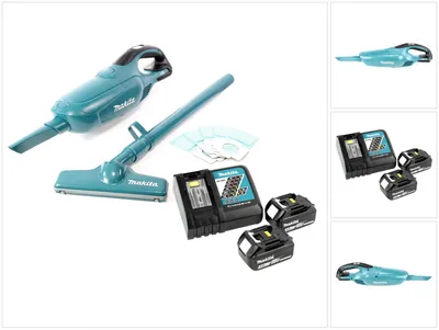 Obrázek produktu pro Akumulátorový vysavač Makita DCL 182 RF 18 V + 2x akumulátor 3,0 Ah + nabíječka