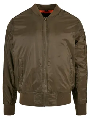 Imagen del producto de Construye tu marca: Chaqueta bomber para hombre LT3300 (5XL) (Color verde oliva oscuro)