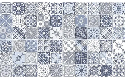 Image de Autocollants muraux imitation carrelage pour la cuisine et la salle de bains – 60 autocollants Azulejos Draciana – 60 autocollants de 20 x 20 cm