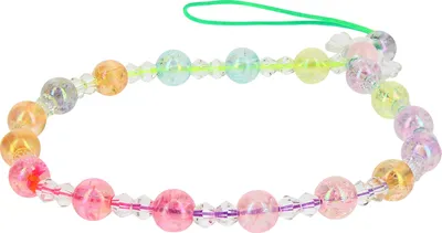 Immagine prodotto di Catena portacellulare estiva, bracciale lungo 25 cm con perline - Colorato