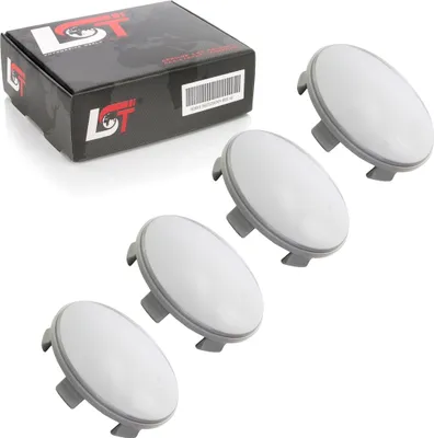 Produktbild von 4x Radnabenkappe Nabendeckel Felgen Deckel Grau ø 60mm für AUDI PORSCHE