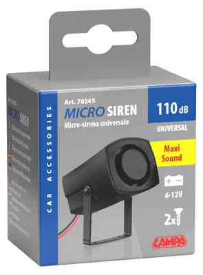 Image de Micro-sirène universelle 6/12V - 100 dB