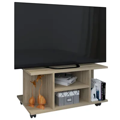 Produktbild von Holz TV Lowboard Fernseh Rollen Findalo
