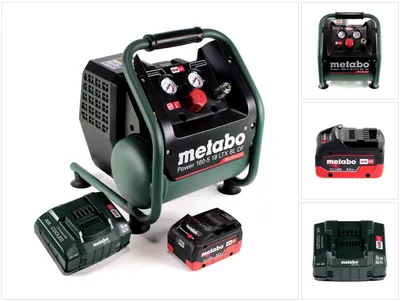 Image de Metabo Power 160-5 18 LTX BL OF compresseur sans fil 18 V 8,0 bar sans brosse + 1x batterie LiHD 8,0 Ah + chargeur