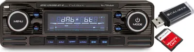 Zdjęcie produktu dla Radio samochodowe Caliber Retro Usb/sd/bt 1 Din Rmd120Bt/b