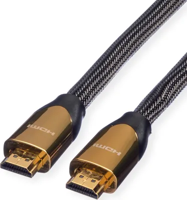 Produktbild von ROLINE 4K PREMIUM HDMI Ultra HD Kabel mit Ethernet, ST/ST, schwarz, 2 m
