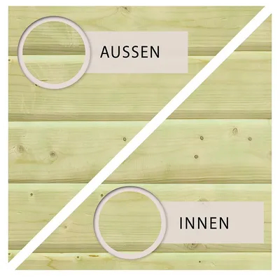 Produktbild von Karibu Holzpool Modell 5, 700x400x124 cm, 38 mm Wandstärke, KDI Holz, inkl. Leiter, Schutzvlies, Poolfolie
