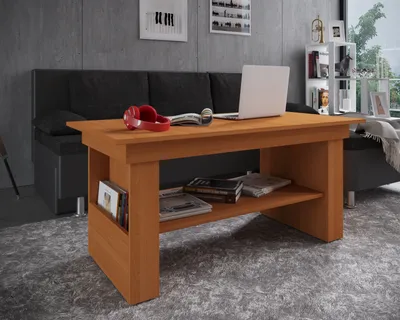 Produktbild von VCM Holz Couchtisch schlicht | Maße ca. H. 52 x B. 115 x T. 58 cm | Wohnzimmertisch - Kobila