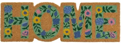 Immagine prodotto di Tappetino da interno/esterno HowHomely, 75x25 cm, in fibra di cocco, antiscivolo, ideale per l'ingresso