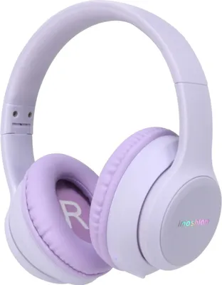 Productafbeelding van imoshion Draadloze Kinderkoptelefoon LED Light - Decibelbegrenzer - Met AUX kabel - Lavender Lilac