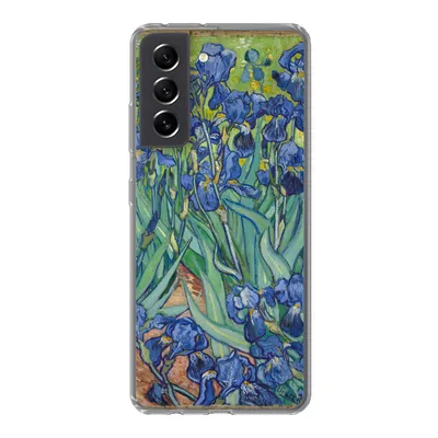 Produktbild von MuchoWow® Handyhülle Schutzhülle Hülle für Samsung Galaxy S21 FE Schwertlilien - Vincent van Gogh Silikon Softcase Handy Hülle - Mobiltelefonhülle